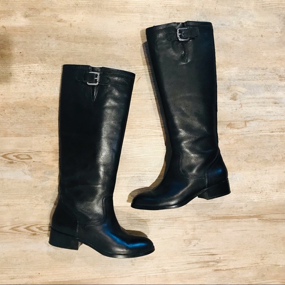 Lauren Ralph Lauren black riding boots size 7 - Picture 1 of 8